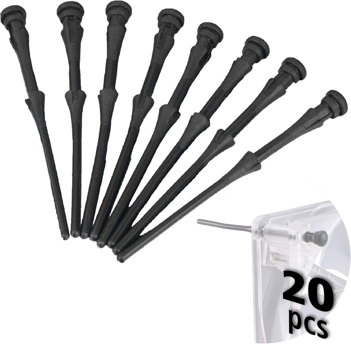 Rubberen Ventilatorhouders voor PC - 20 Stuks, 73 mm, Anti-Vibratie Bevestiging