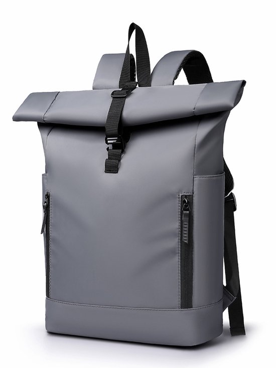 Unisex rugzak - 24-35 liter - Uitbreidbare capaciteit - Laptopvak - Waterdicht en diefstalbestendig - Zakelijke reis-/werk-/universiteitstas - Geschikt voor 15.6-inch tablet en laptop - 43*29*16 cm-Grijs