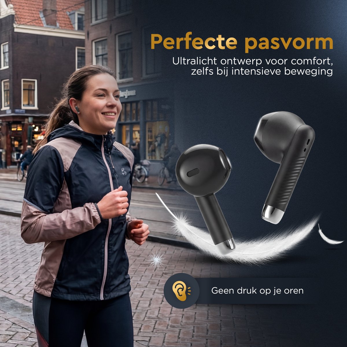 Golden Sound Oortjes - 30 uur Bluetooth thumbnail 5