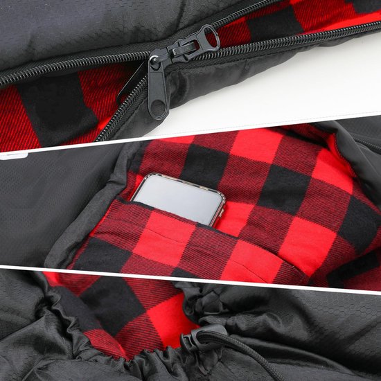 Warme Slaapzak 0 Graden voor Volwassenen - XXL en Extra Groot - Flanel Voering — afbeelding 2