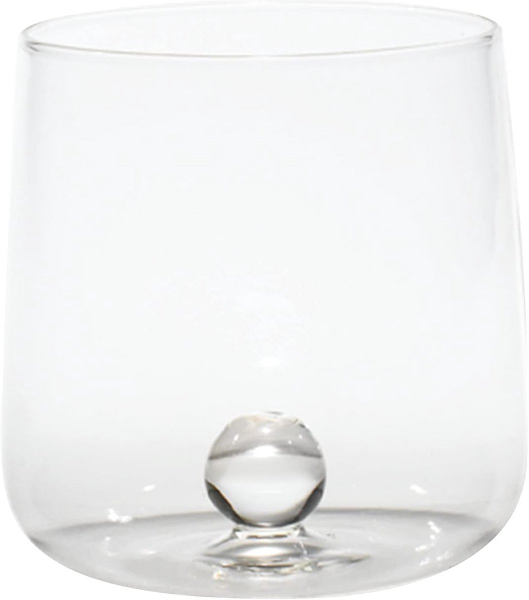 Handgemaakte drinkbekers van borosilicaatglas - Set van 6, 44 cl, Transparant