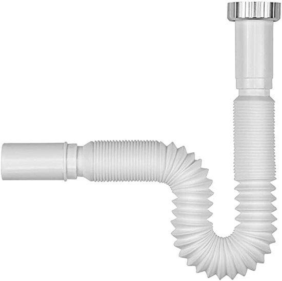 Siphonly Sifon voor de gootsteen G 1 1/2 inch, flexibele afvoerslang