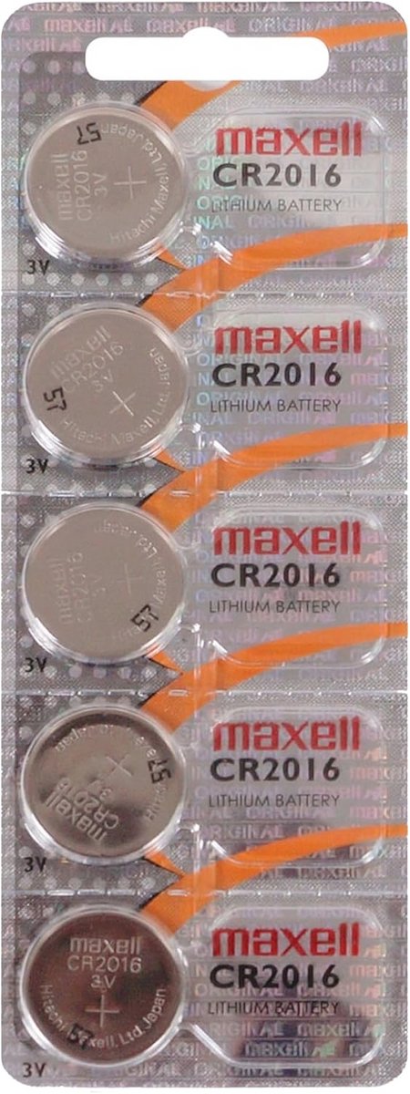 Lithium knoopcel CR2016 - 5 stuks
