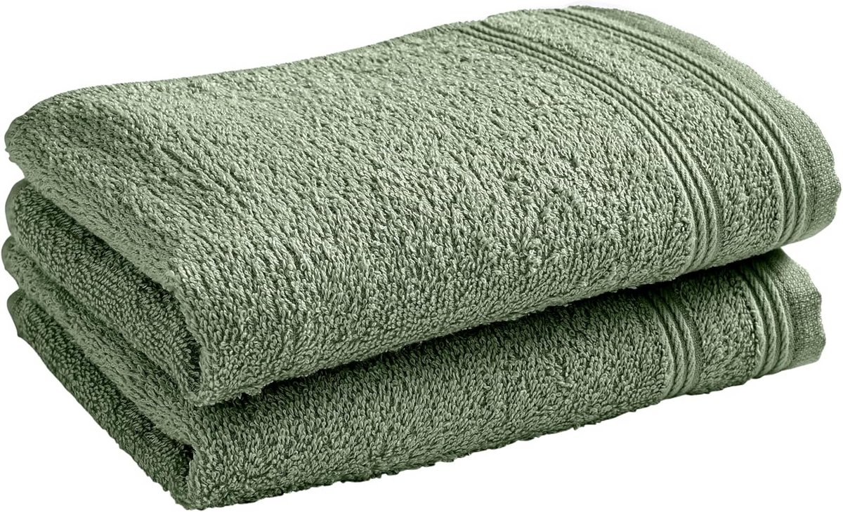 Set van 2 Zachte Gastendoekjes Katoen Rozemarijn 30x50 cm - Hoge Absorptie