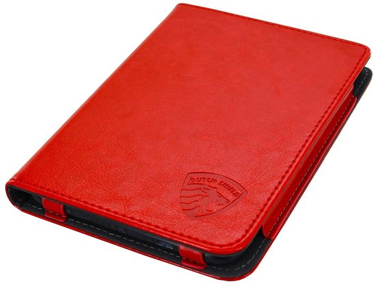 Luxe Hoesje - Sleepcover Geschikt voor Kobo Clara Colour - Book Case Hoes Cover - Rood - ereader hoesje - cover van Luxe — afbeelding 4