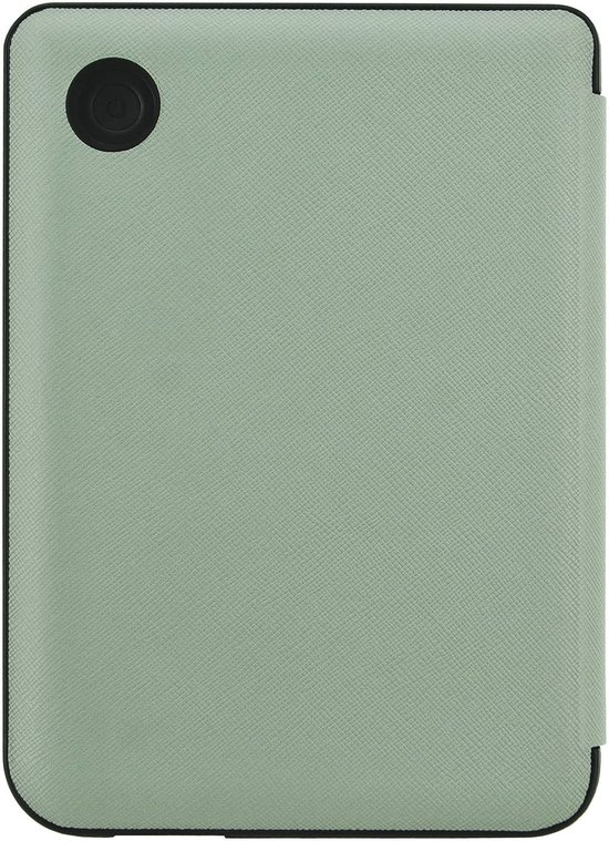 Origami Sleepcover - Hoesje Geschikt voor Kobo Clara Colour- Book Case Hoes Cover - Agave Green Blue - ereader hoesje - cover van Origami — afbeelding 3