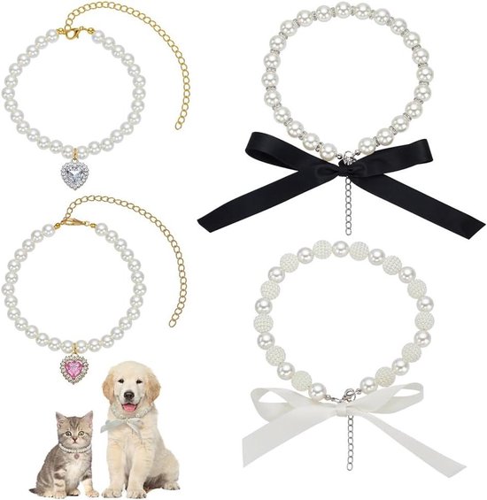 ETOPARS Strass Hondenhalsband, Leuke Oogverblindende Strass Halsband voor Honden, Kristallen Diamant Hond Kat Kraag, Halsbanden voor Huisdieren met Strass Steentjes