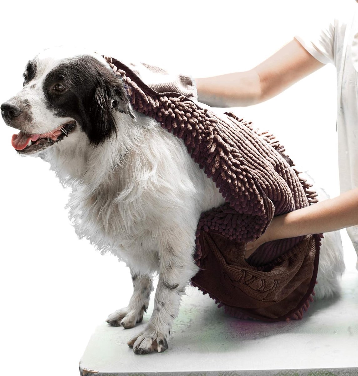 Stunq® Extra Grote Sneldrogende Handdoek voor Honden met Comfortabele Handvakken