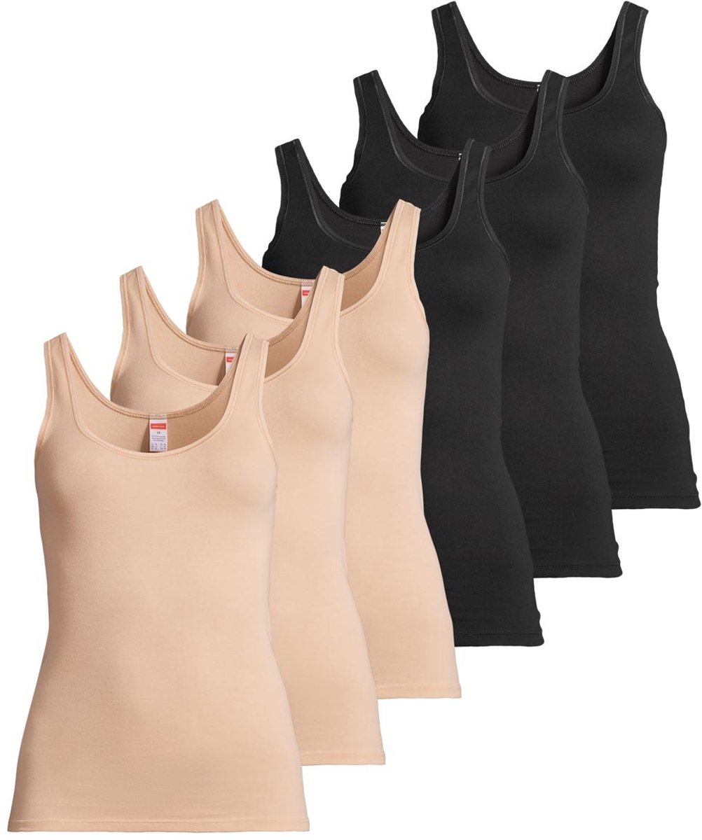 Conta Dames onderhemd 6 pack fijnrib