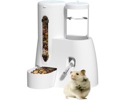 Gsedaox- Kleine Huisdieren Waterfles -Hamster Drinkfles-Waterdispenser voor Konijn Cavia Chinchilla-125ml -Wit