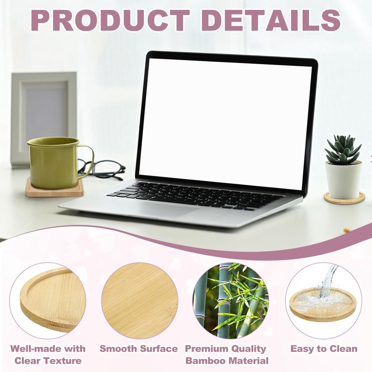 Allecta - Mozaïek Onderzetters Set Met Houten Onderzetters - DIY Set Voor Volwassenen - Decoratief - Kaarsenplaten - Rond Themaset