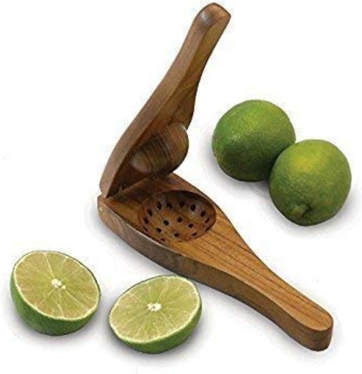 Handgemaakte Houten Citruspers voor Vers Sap