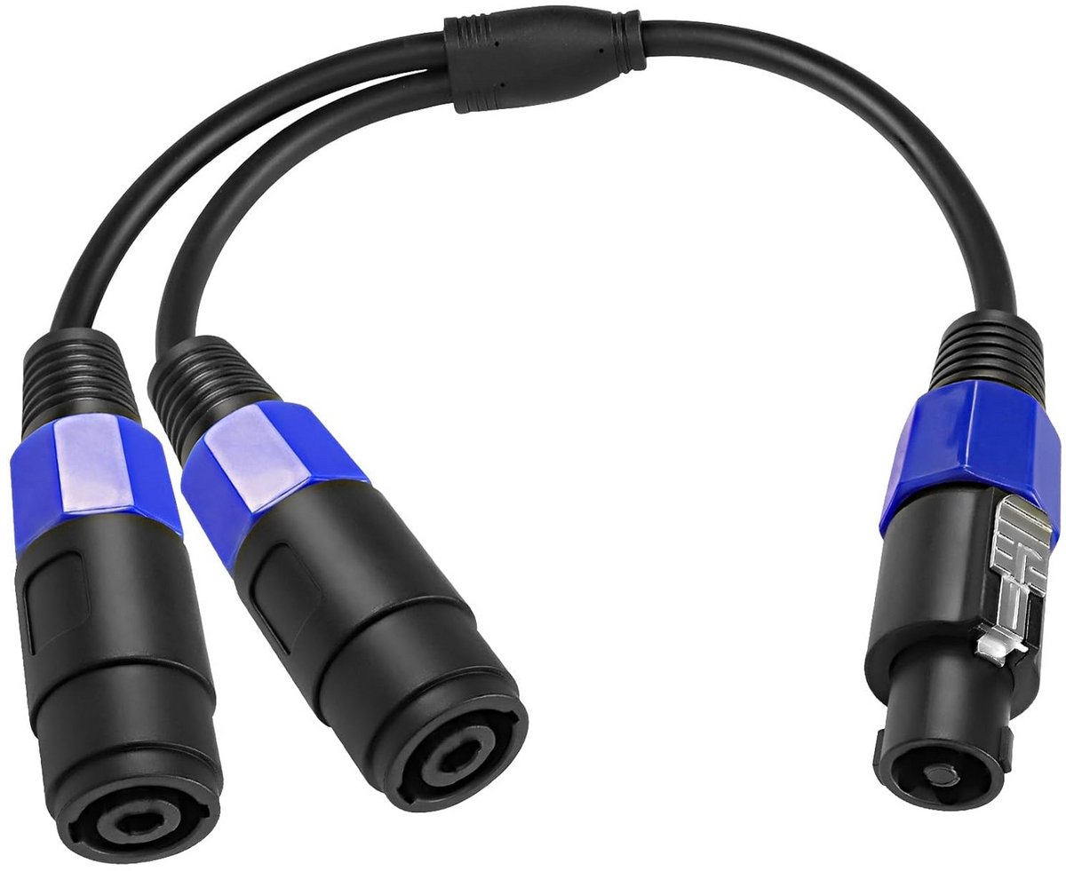 Verdelerkabel voor Luidsprekeradapter Speakon Plug 1 Mannelijk naar 2 Vrouwelijk