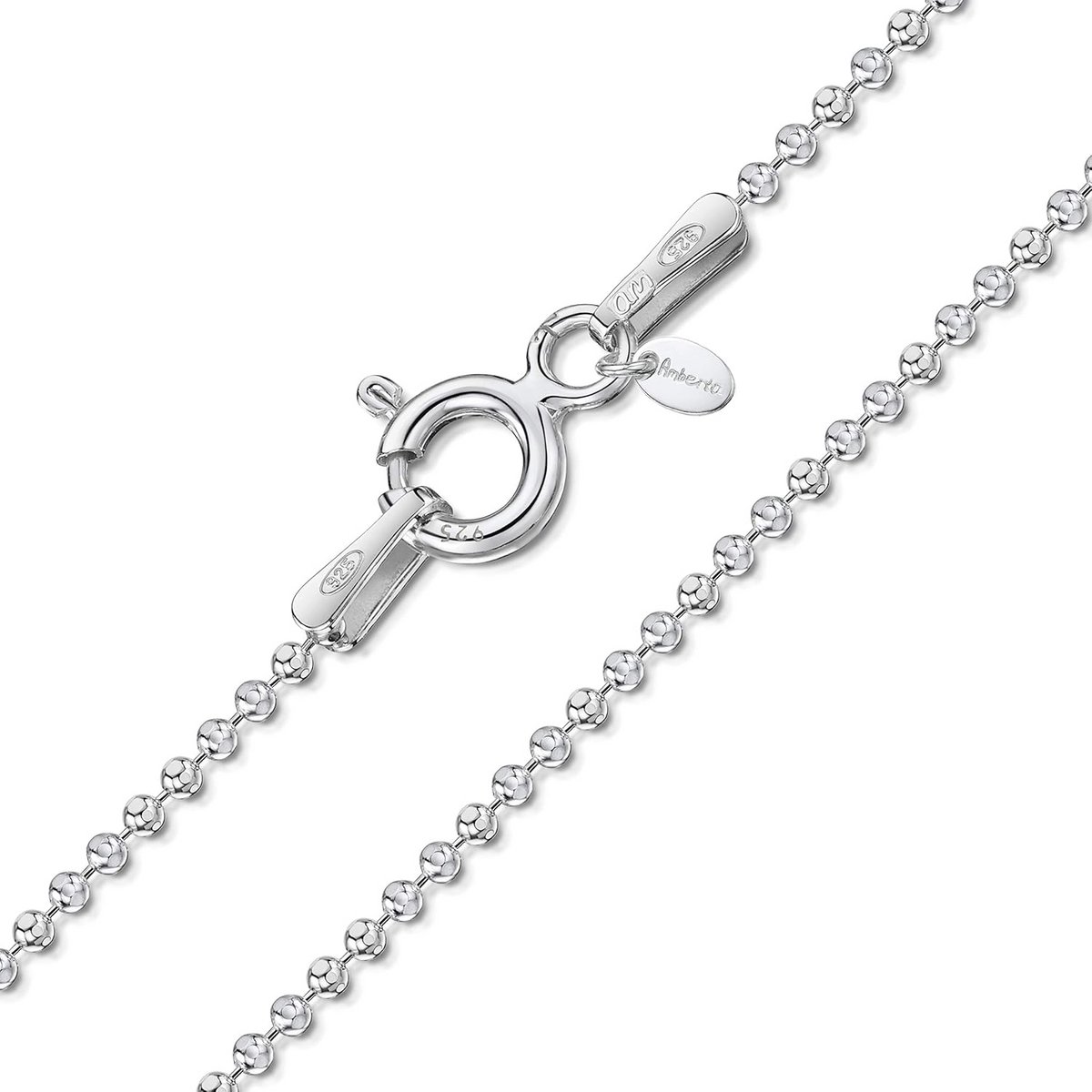 925 Sterling Zilveren Balletjesketting 1.1mm Dames en Heren | Zilveren Collier