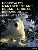 Hospitality Mngmnt & Organstnl Behaviour