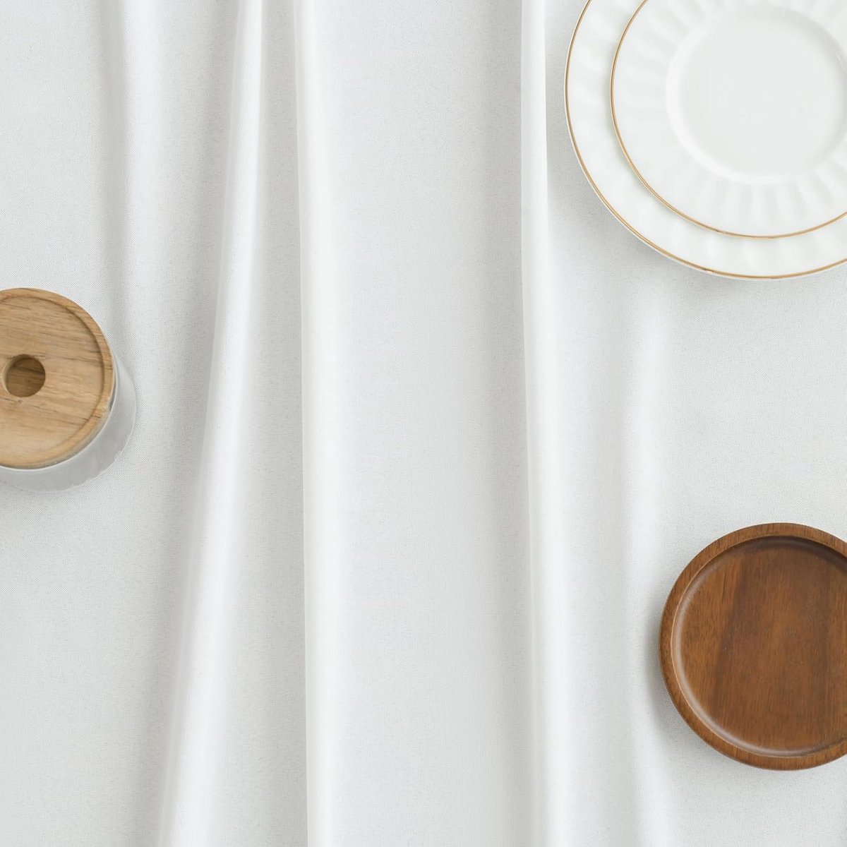 Tafelkleed Linnenstijl Rond 120 cm Vocht- en Vlekbestendig Wasmachinebestendig Tafelzeil voor Keuken Restaurant en Tuin
