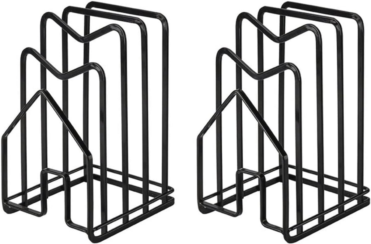 2-Pack Snijdplankhouder - Organizer voor Pannen, Deksel en Bakplaten - Keuken Essentials