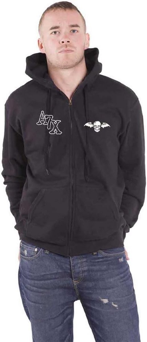 Officieel Gelicenseerde Dead Head Zwarte Hoodie met Rits voor Unisex