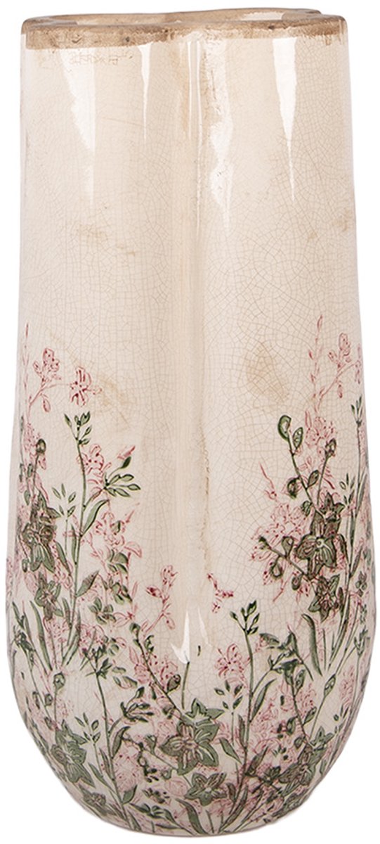 Vaas Ø 16x36 cm Beige Keramiek