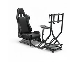 VDD Gaming - Sim racing - Racestoel cockpit simulator - Volledig verstelbaar racestoel - Zwart