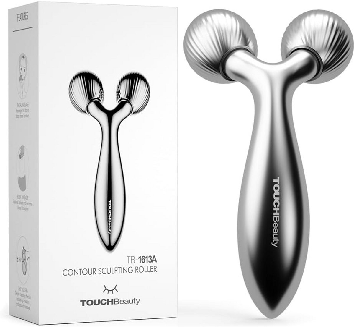 Elektrische Gezichtsmassager voor Gezicht, Lichaam en Meer in Zilver