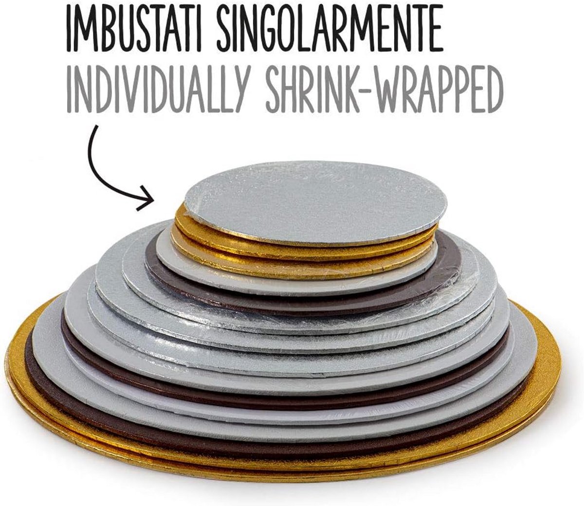 Dunne Taartplateau Goud Ø 16 cm - Taartbodem Luxe Presentatie