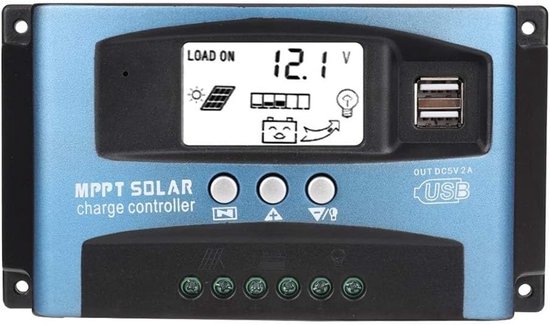 MPPT Solar Laadregelaar 40A - 12V/24V Automatische Batterij Oplader met LCD Display