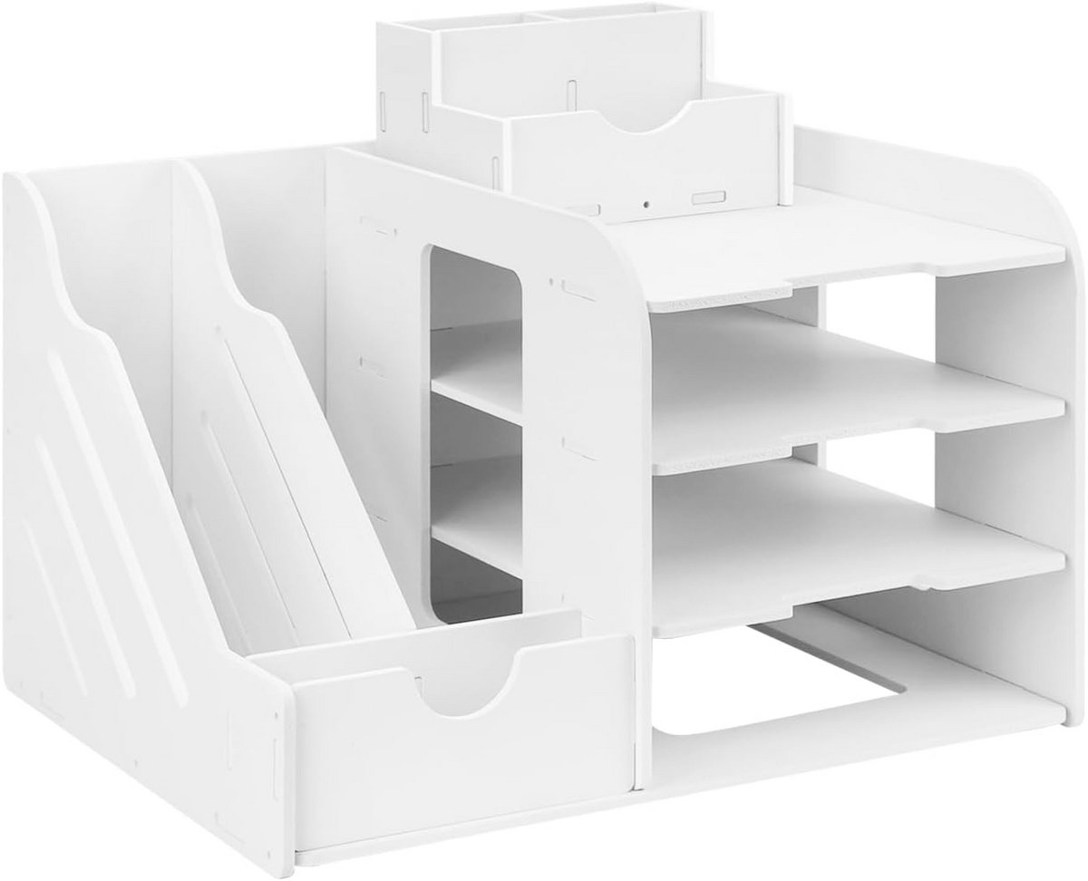 Bureau-organizer en brievenbak-organizer met 4 niveaus voor thuis, kantoor en school