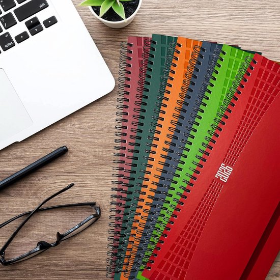 bureau weekplanner met spiraal en standaard 21x28