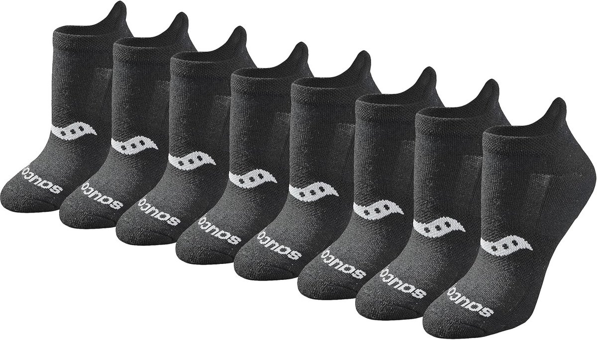 Dames Multi-Pack Performance Hiel Tab Hardloop Sokken - Pack van 16