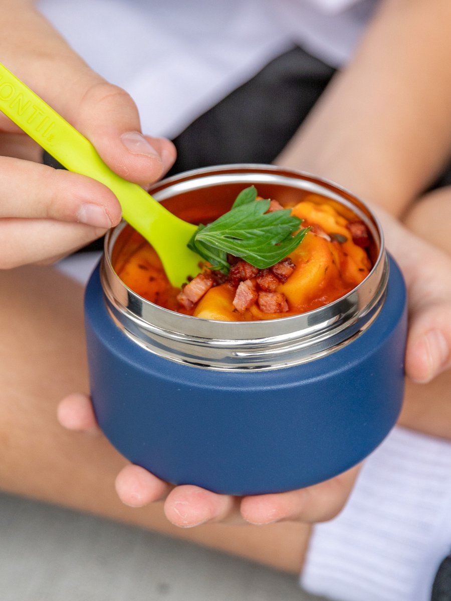 MontiiCo thermos mini voedselpot 200ml - voor warm en koud eten - Navy blauw