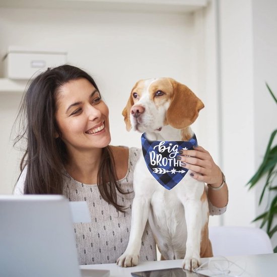 FRCOLOR Bandana Voor Honden – Set Van 2, Lichtgewicht Polyester, Driehoekige Sjaal, Ideaal Voor Feestjes En Verjaardagen