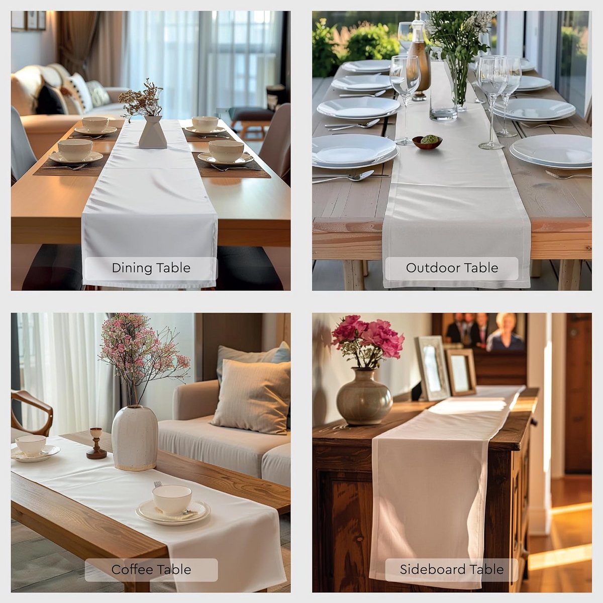 Luxe Fluweel Tafelkleed Runner Met Reliëf - 32x240 cm - Goud - Wasbaar