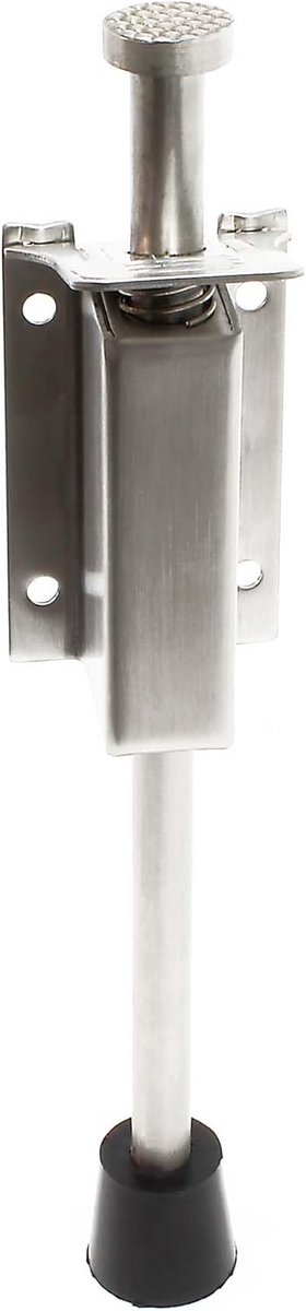 Deurstopper Deurvastzetter met Voetpedaal - Roestvrij Staal - Verstelbaar 33-59mm