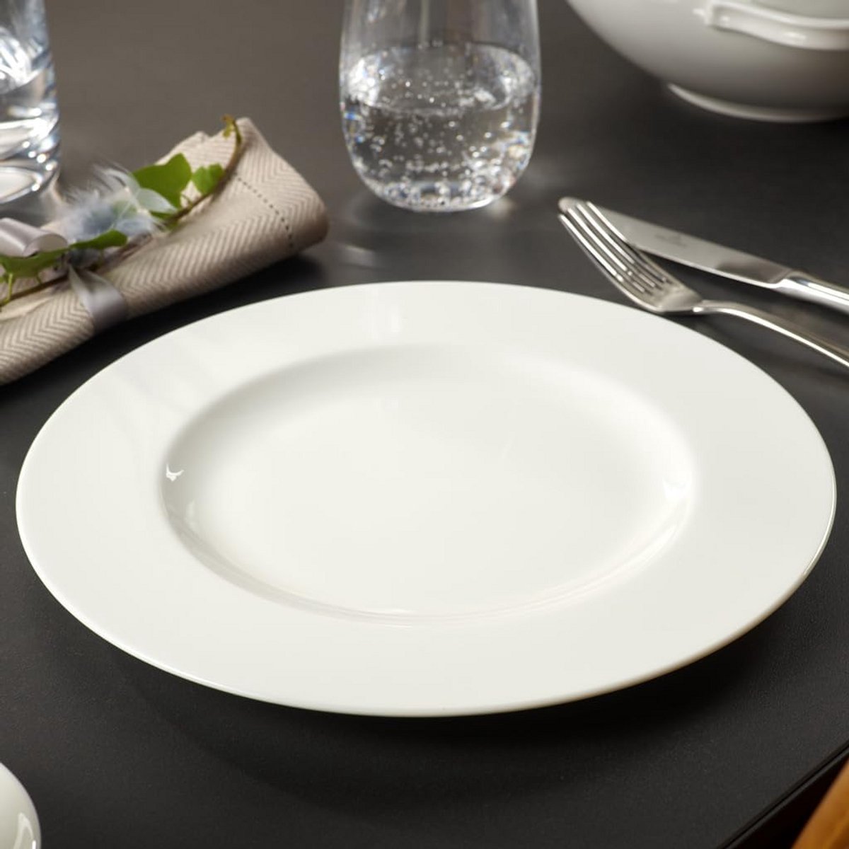 Ontbijtbord Porselein Rond