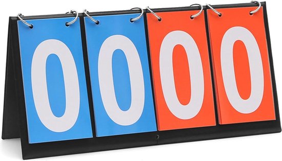 2 stuks scorebord, draagbaar flip sport scorebord 2 digit flip sport scorebord 0-99 multifunctionele indicator voor basketbal, voetbal, badminton, baseball voor wedstrijden binnen en buiten