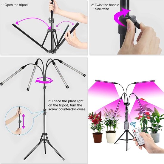 MILYN 100W LED Pflanzenlampe E27 150 Leds Vollspektrum Pflanzenlicht LED Grow Light, Achstumslampe ähnlich dem Sonnenlichts für Garten Gewächshaus Zimmerpflanzen Sämling Gemüse, Blumen