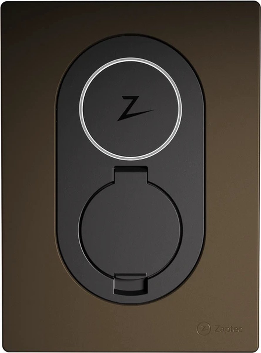 Zaptec Go & Go 2 - Voorzijde Kap - Wood Brown: Stijlvolle Laadpaal Accessoire