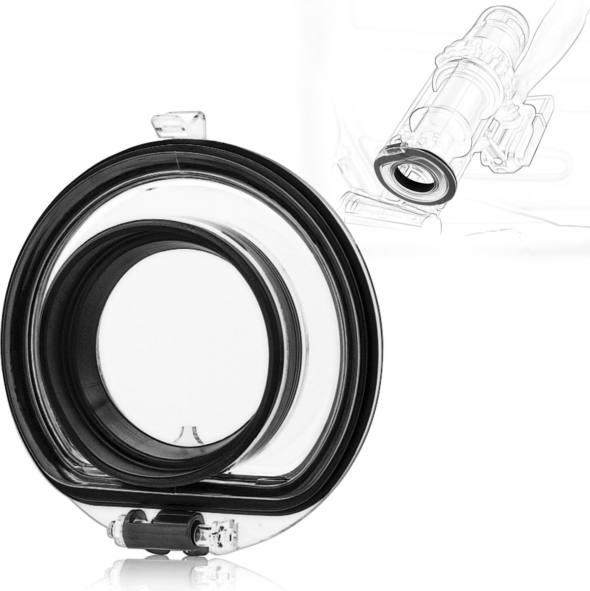 Deksel van de onderste container geschikt voor Dyson V10 V11, compleet met afdichtring