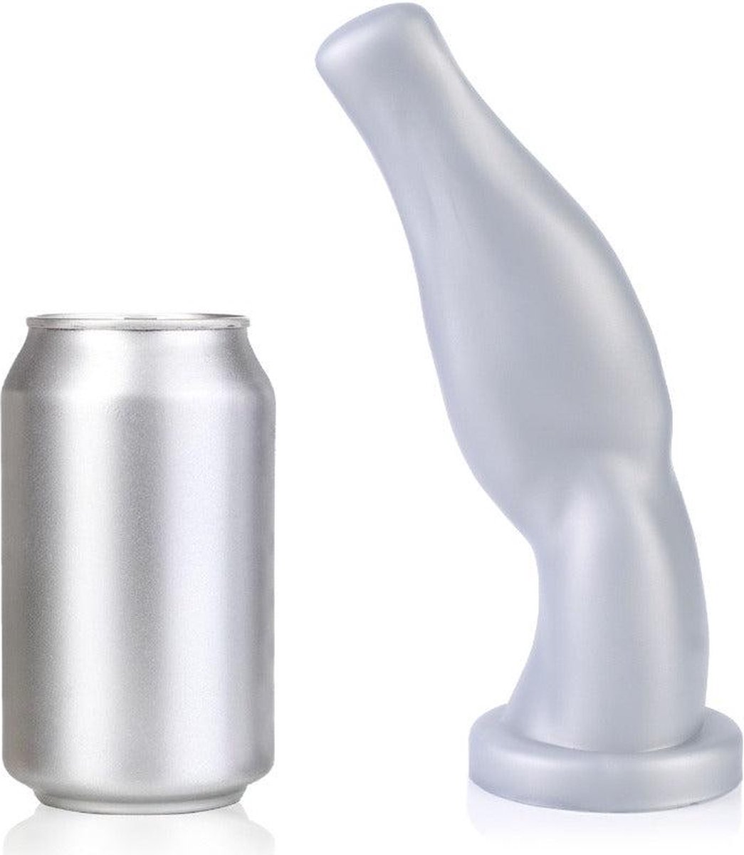 Goedkoopste 665 Liquid Silicone - Dildo - Arm Wrestler - Vac-U-Lock Compatibel - Zilver S