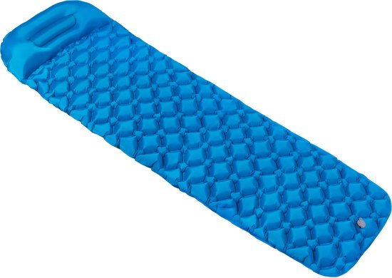 Springos Slaapmat - Zelfopblazend - Inclusief Hoes - Blauw - 190x58x4 Cm van Springos — afbeelding 3