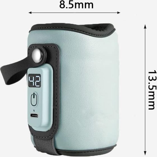 Draagbare flessenwarmer, babyflessenwarmer, USB-fleswarmer, instelbare temperatuur, babyfleswarmer, moedermelkverwarmer tas van Hedii — afbeelding 4