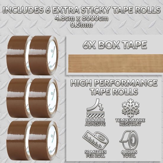 verpakkingstape papier 50 m x 50 mm kopen? | Tape & band