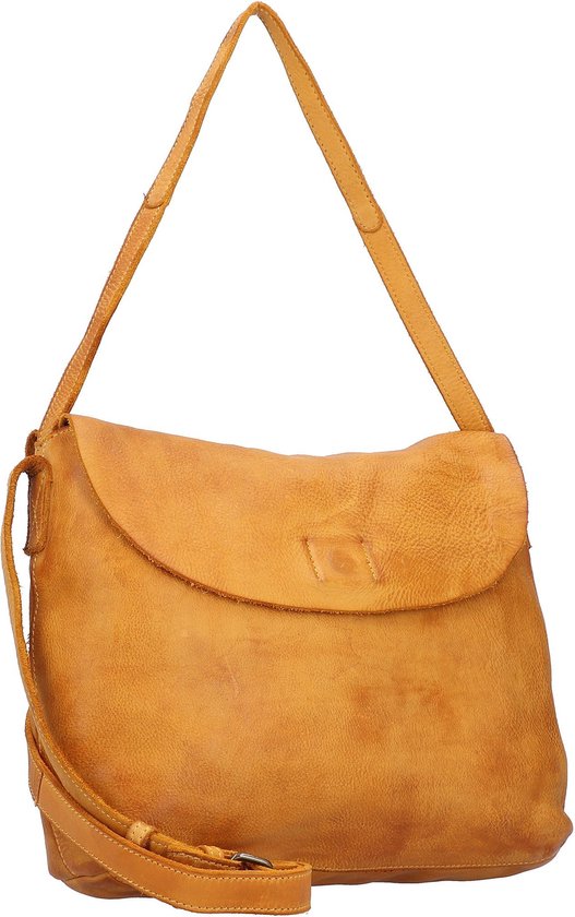 HAROLD'S Cuir Sac à épaule bandoulière Sac à épaule Submarine Shoulderbag Yellow Jaune foncé