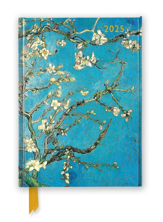 Vincent van Gogh: Agenda de luxe Almond Blossom 2025 - Page à afficher avec notes