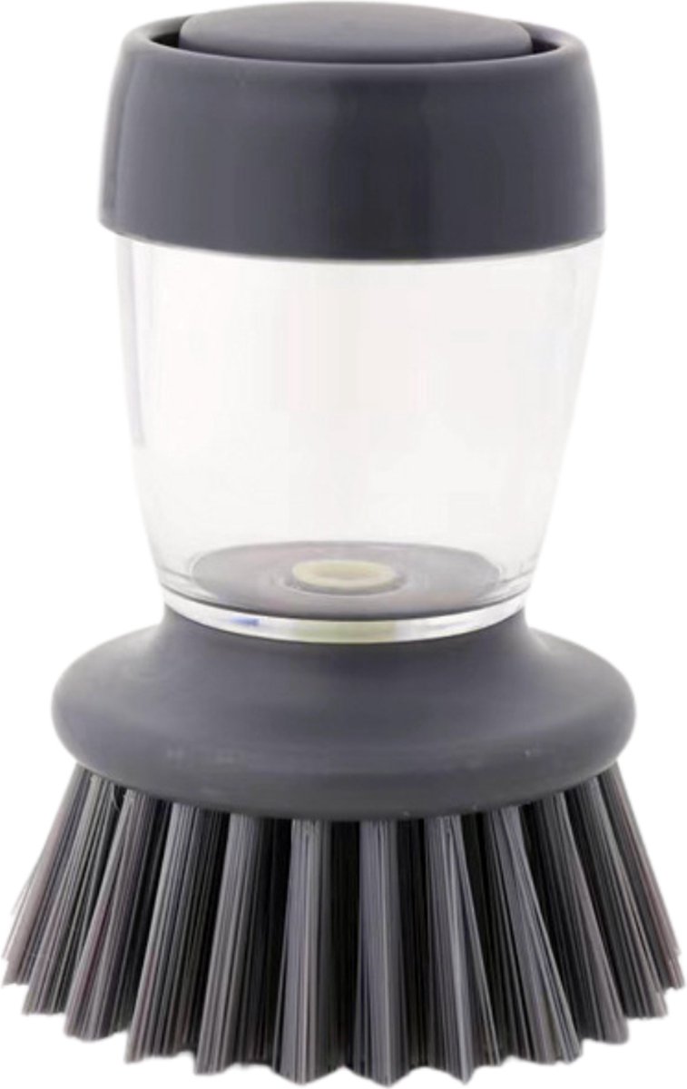 Goedkoopste Nivard Afwasborstel Met Zeepdispenser - Afwasborstel - Met Zeepreservoir - Dish Brush - Grijs