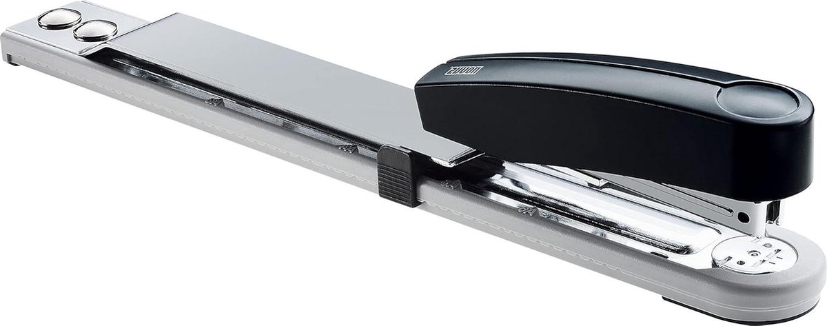 15 vel nietmachine met lange mouwen - tot 250 mm inlegdiepte - lichtgrijs/diepzwart