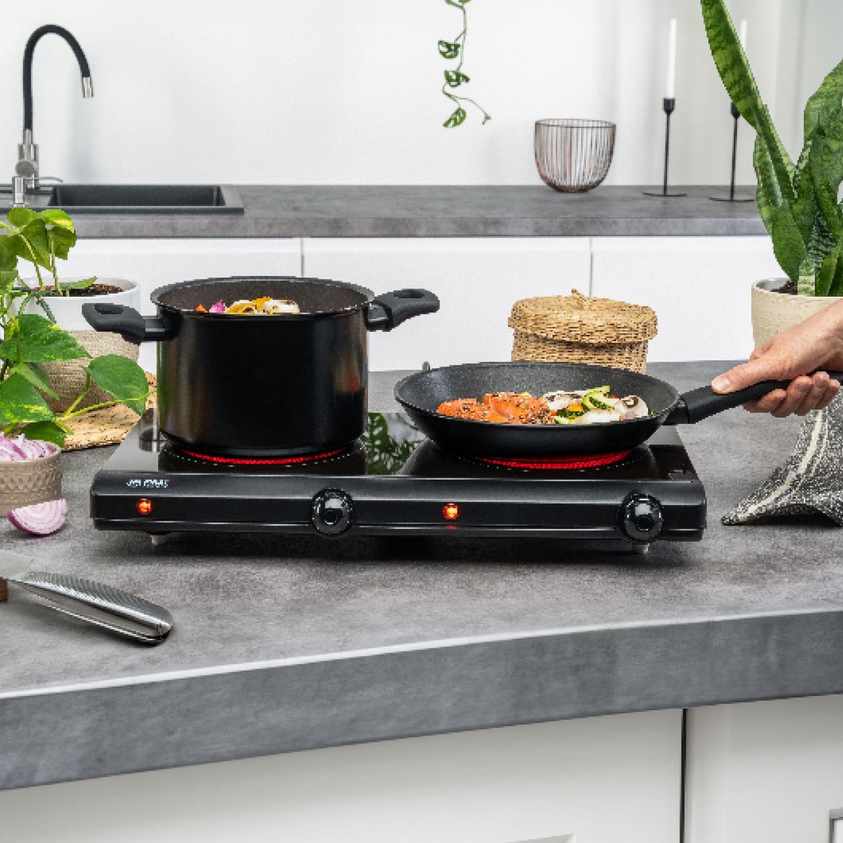 Profi-Cook® Infrarood enkele kookplaat Energiebesparende