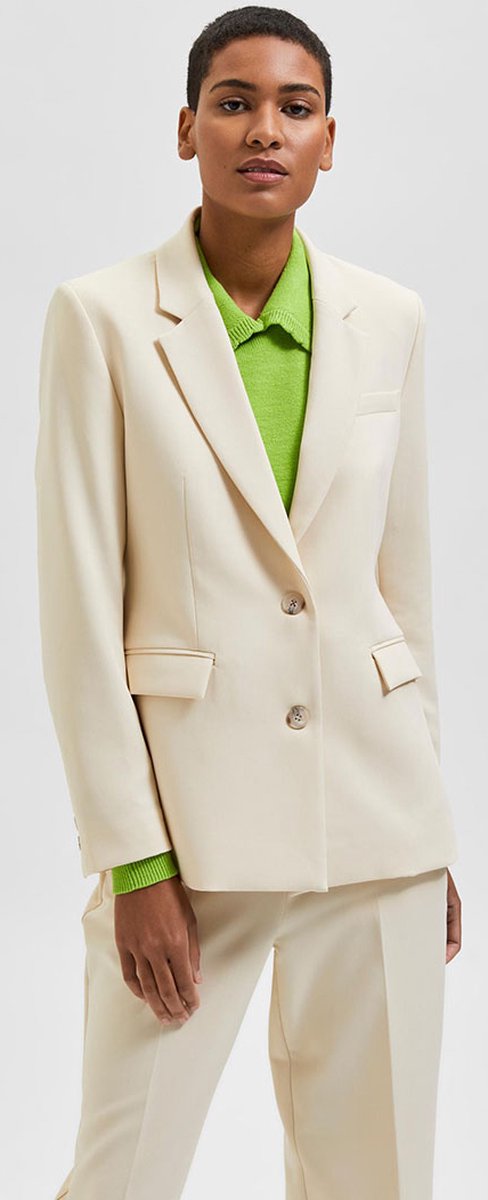 Selected Femme Rita Classic Blazer Birch Beige