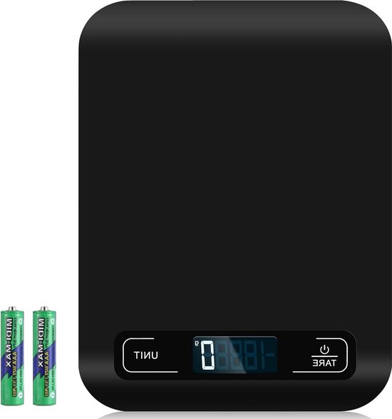 Zavelo Digitale Precisie Keuken Weegschaal 1gr tot 5 kg - LCD Display